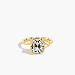 3 Carat Old Mine Cushion Diamond Engagement Ring