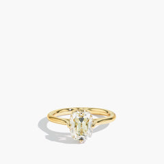 2 Carat Old Mine Diamond Compass Engagement Ring
