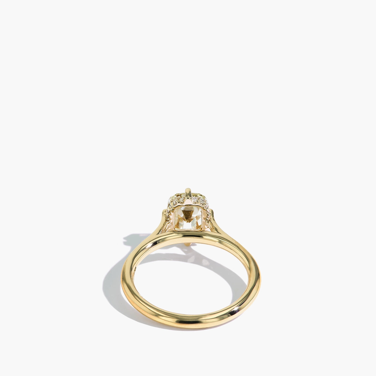 2 Carat Old Mine Diamond Compass Engagement Ring