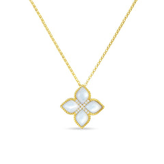 Roberto Coin Venetian Princess Diamond & Mother of Pearl Pendant Necklace