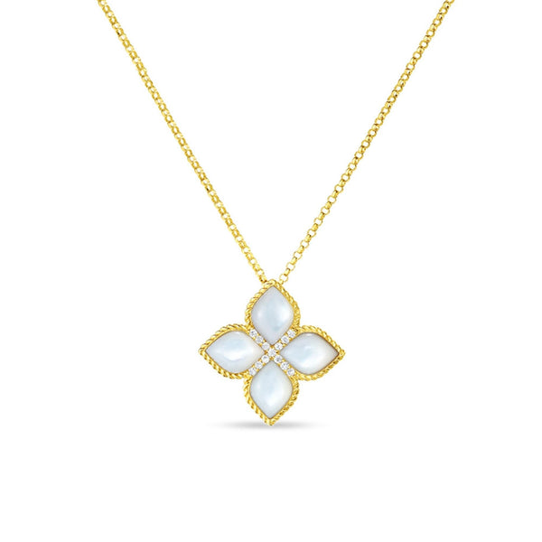 Roberto Coin Venetian Princess Diamond & Mother of Pearl Pendant Necklace