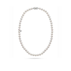 Mikimoto 8mm A Akoya Pearl Necklace – 18K Yellow Gold