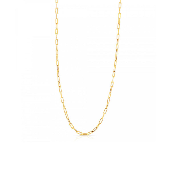 Roberto Coin Paper Clip Link Necklace in Yellow Gold