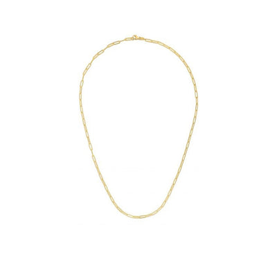 Dainty Paper Clip Link Necklace - 2.1mm - Private Label product