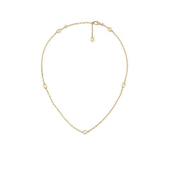 Gucci Interlocking Sation Necklace Choker in Yellow Gold - 16"