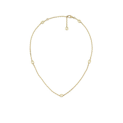 Gucci Interlocking Sation Necklace Choker in Yellow Gold - 16" - Gucci product