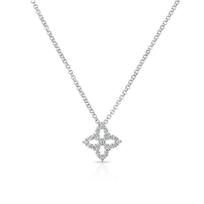 Roberto Coin Princess Flower Small Diamond Pendant Necklace - Roberto Coin product