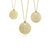 Roberto Coin Tiny Treasures Yellow Gold Diamond Initial Medallion Necklace