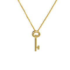 Roberto Coin Tiny Treasures Yellow Gold Key Pendant Necklace