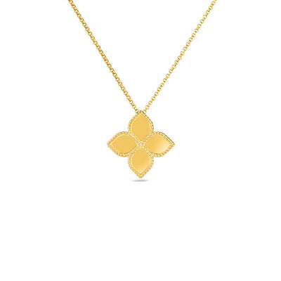 Roberto Coin Princess Flower Yellow Gold Pendant Necklace - Roberto Coin product