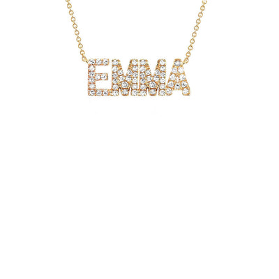 EF Collection Diamond Custom Name Necklace - EF Collection product