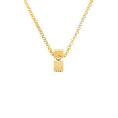 Roberto Coin Symphony Pois Moi Rondel Yellow Gold Pendant