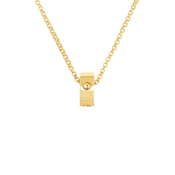 Roberto Coin Symphony Pois Moi Rondel Yellow Gold Pendant