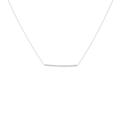 Roberto Coin White Gold Diamond Bar Necklace - Roberto Coin product