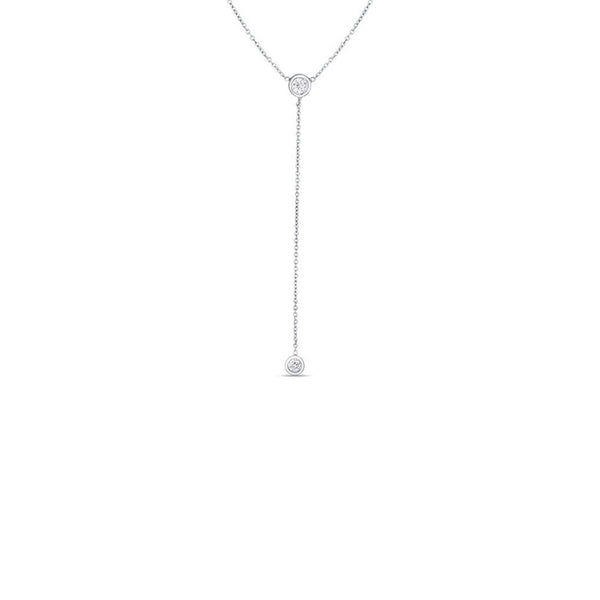 Roberto Coin Gold Diamond Lariat Necklace