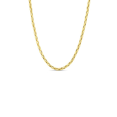 Roberto Coin Yellow Gold Fine Gauge Square Link Chain Necklace - Roberto Coin product