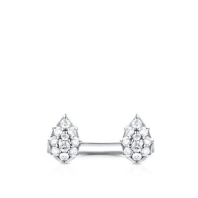 Carbon & Hyde White Gold Open Diamond Stella Ring - Carbon & Hyde product