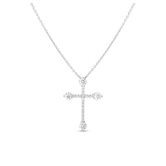 Roberto Coin Diamond Cross Necklace