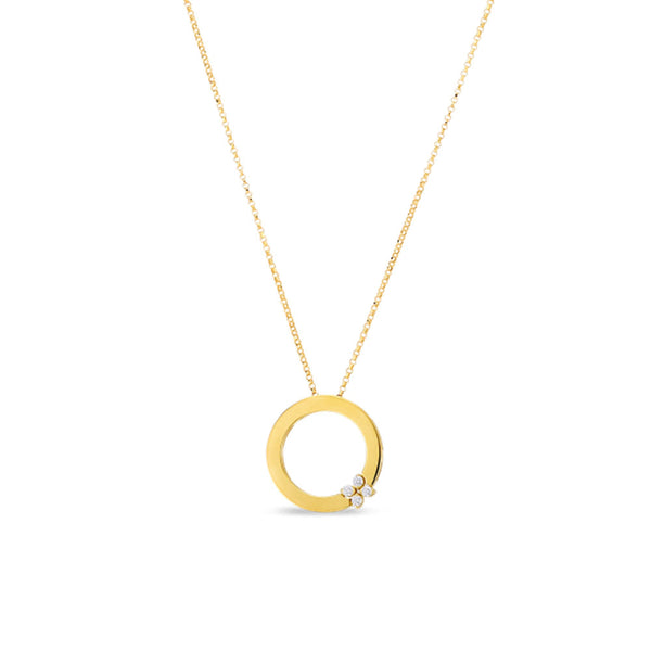 Roberto Coin Love in Verona Diamond Open Circle Necklace