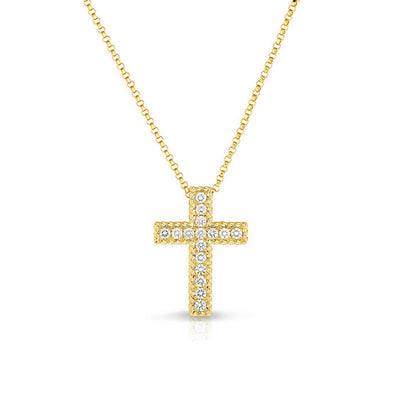 Roberto Coin Medium Diamond Cross Pendant Necklace - Roberto Coin product