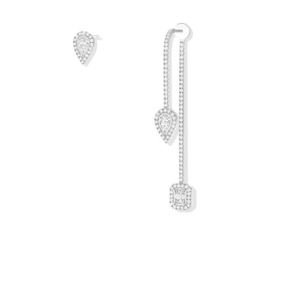 Messika My Twin Diamond Stud and Drop Earrings - Messika product