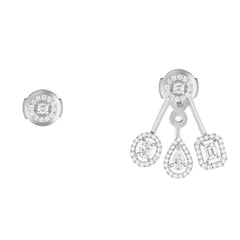 Messika My Twin Diamond Trio Stud Earrings