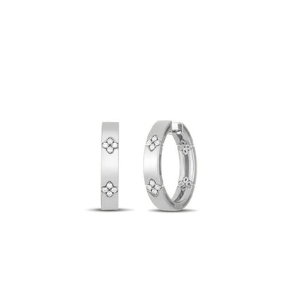 Roberto Coin Love in Verona Diamond Flower Hoops - Roberto Coin product