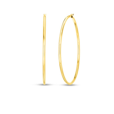 Roberto Coin Large 63mm  Gold Hoop Earrings - Roberto Coin product