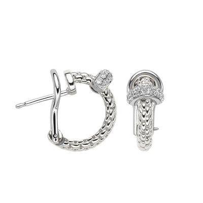 Fope Prima Diamond and Gold Hoop Earrings - Fope product
