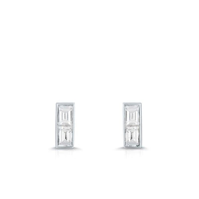 Carbon & Hyde Tribeca Baguette Stud Earrings - Carbon & Hyde product