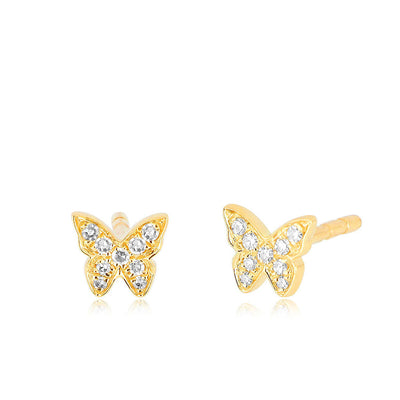 EF Collection Small Butterfly Diamond Earrings - EF Collection product