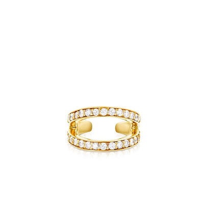 Carbon &amp; Hyde Diamond Split Cuff Earring - Carbon & Hyde product