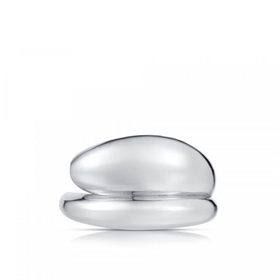 Carbon & Hyde Dome Wrap Ring in White Gold - Carbon & Hyde product