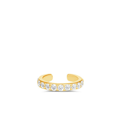 Carbon & Hyde Diamond Cuff Earrings in Yellow Gold - Carbon & Hyde product
