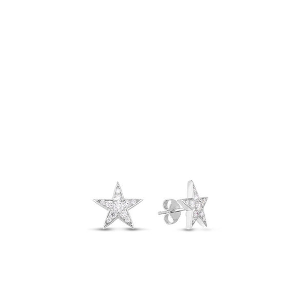 Roberto Coin Tiny Treasures Diamond Star Earrings