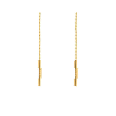 Gucci Link to Love Threader Earrings in Gold - Gucci product