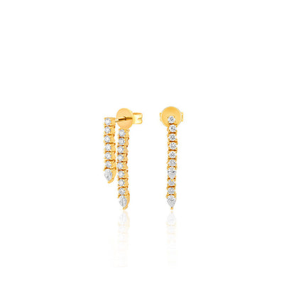 EF Collection Diamond Teardrop Earrings - EF Collection product