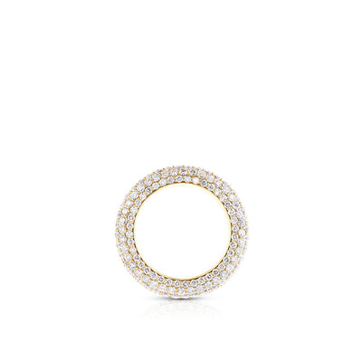 Carbon & Hyde Pave Bombe Ring - Carbon & Hyde product