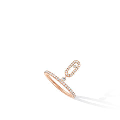Messika Move Uno Pavé Drop Gold Ring