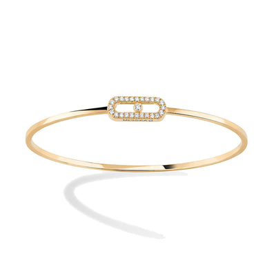 Messika Move Uno Pavé Flex Bangle Gold Diamond Bracelet - Messika product