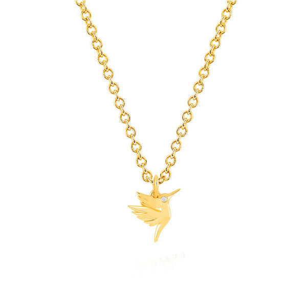 EF Collection Hummingbird Charm with Diamond Eye