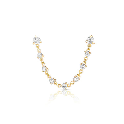 Carbon & Hyde Sparkler Double Earring Chain - Carbon & Hyde product