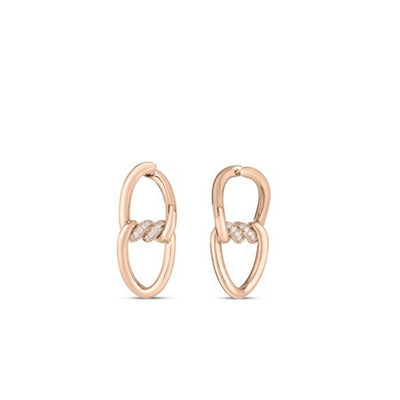Roberto Coin Cialoma Collection 18K Rose Gold and Diamond Earrings - Roberto Coin product