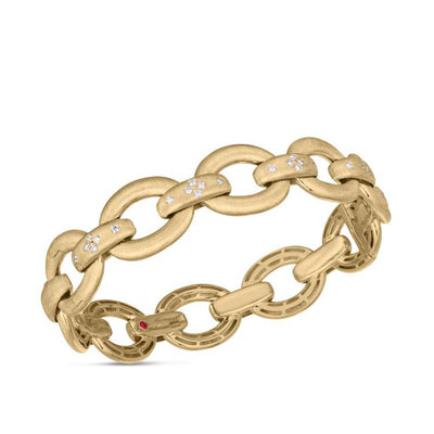 Roberto Coin Duchessa Collection 18K Yellow Gold Bangle With Diamonds - Roberto Coin product