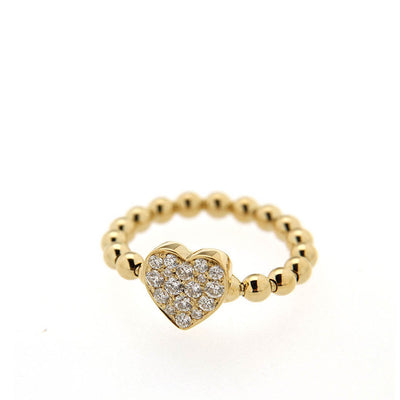 Hulchi Belluni Tresore Heart Gold Diamond Ring - Hulchi Belluni product