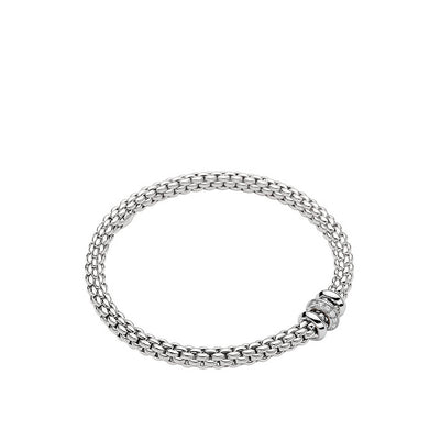 Fope Solo White Gold Diamond Rondel Flex It Bracelet - Fope product