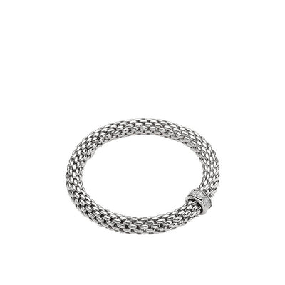Fope Flex'it White Gold and Diamond Station Bracelet - Fope product