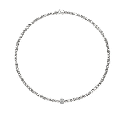 Fope Solo Diamond Pave Rondel Necklace - Fope product