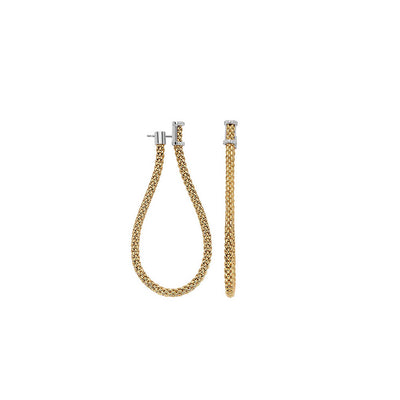 Fope Essentials Flex'it Large Mesh Chain Diamond Earrings - Fope product