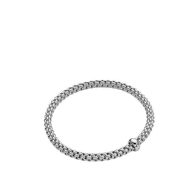 Fope Solo Flex'it White Diamond Bracelet in White Gold - Fope product